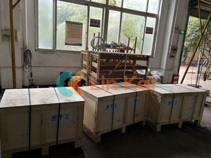 Lingkai conductor pulley stringing block ສົ່ງໄປ Saudi